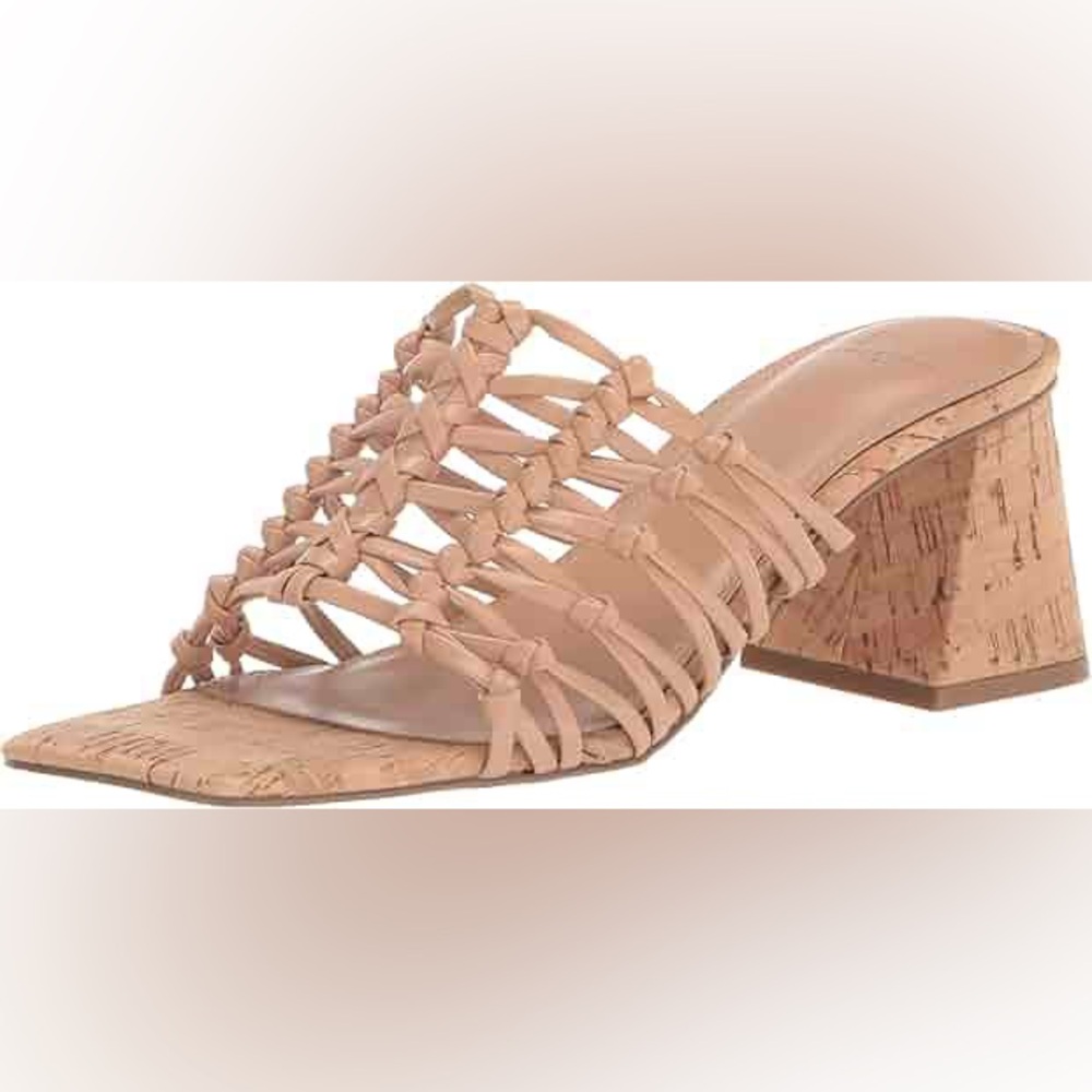 Marc Fisher Tan Woven Sandals
